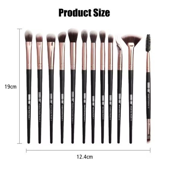 Professional 12PCS Makeup Brush Set - Picture 2 of 3